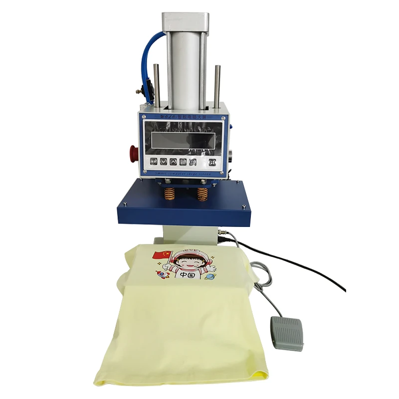 Pneumatic Transfer Clothes Hats Shoes and Socks Heat Press Machine for Canvas Bag Cap T-shirt Scarf Custom Logo for Clothing DIY