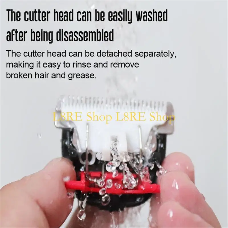 L8RE Hair Cutting Push Shear Barber Salon Trimmer for Man Rechargeable Cutter Machine