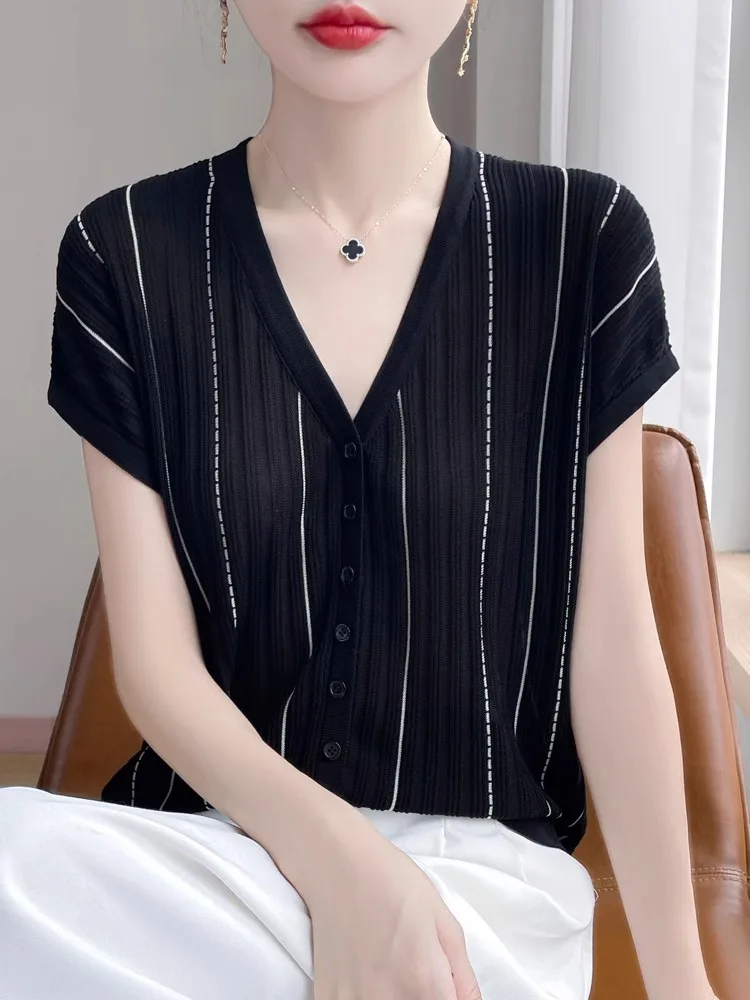   Lyocell ort Sve Open Cardigan Color Blo da donna Leggero Aria condizionata irt oulder Lunghezza Flng S...