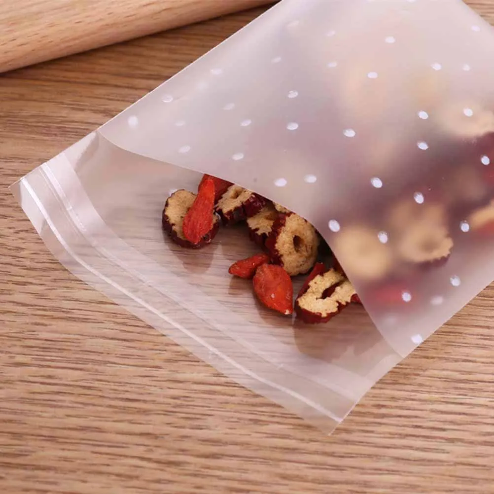 

300Pcs Baking Bag Premium Quality Eco Friendly Material Transparent Design for Candy Cookies Snack Storage and Display