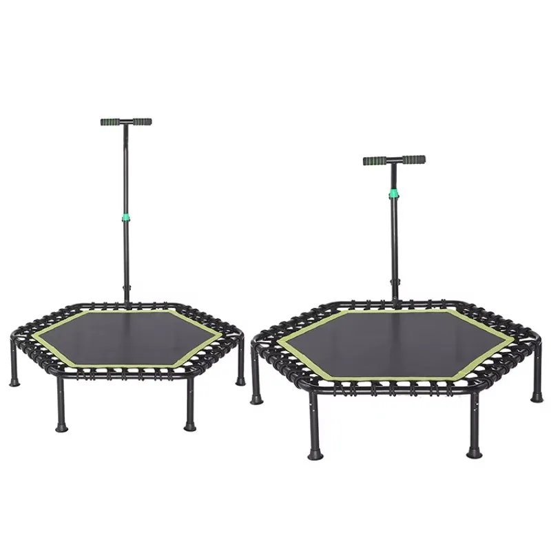 Picture 5: 2026 Indoor Hexagon Mini Trampoline Bungee Cord Jumping Rebounder