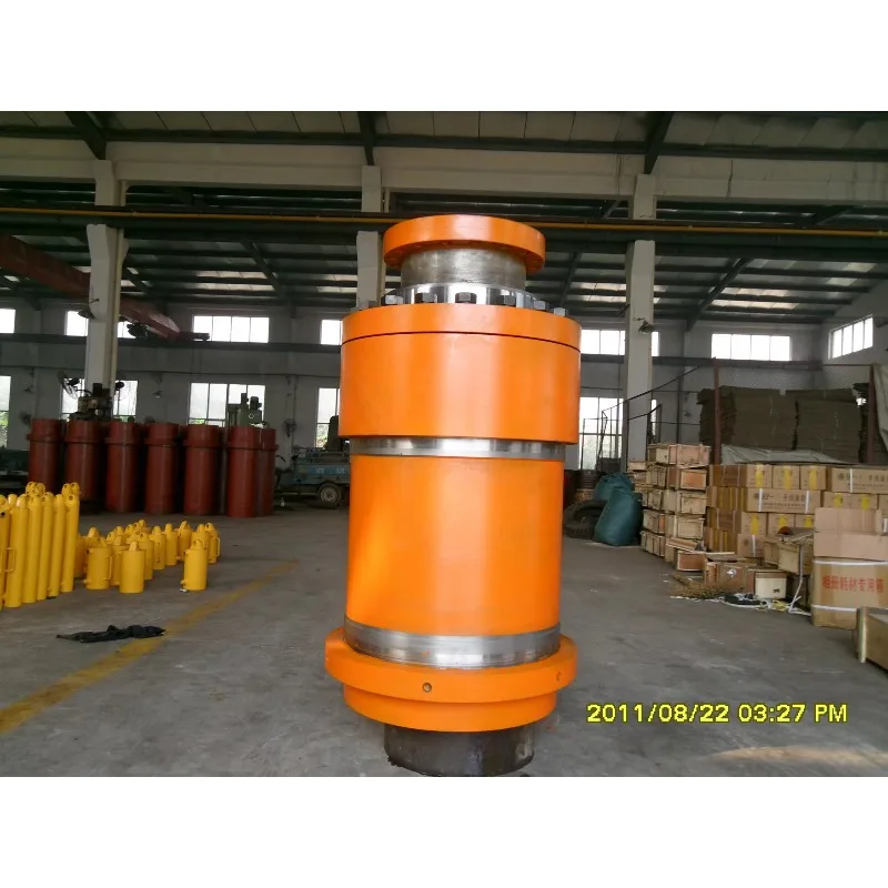 60 Ton Double Acting Hollow Plunger Hydraulic Cylinder Jack Ram 650 psi Max Pressure 100-200mm Stroke