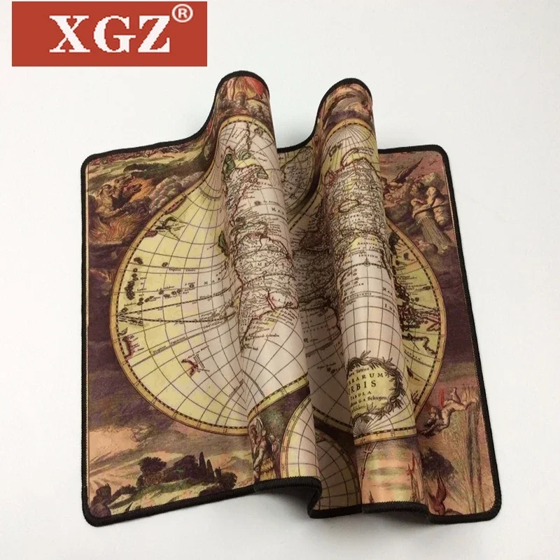 XGZ Old World Map 400 * 900 3mm XXL Large Mouse Pad Player Keyboard Office Desk Home Decoration CSGO DOTA
