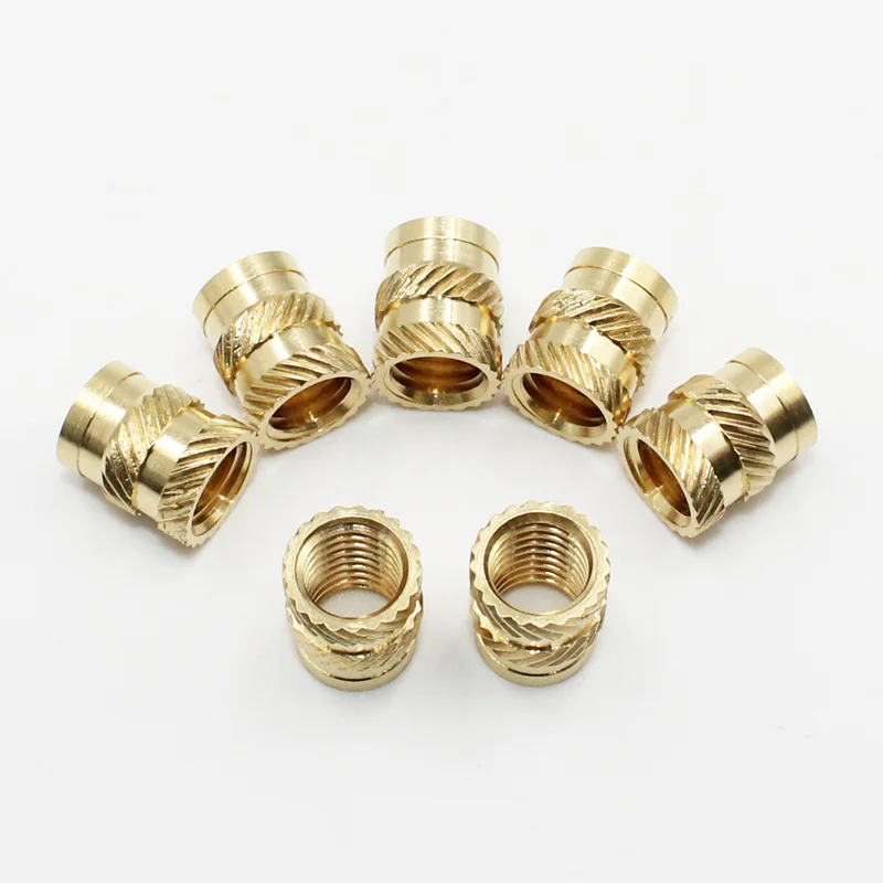 Einsatzmutter-Set M2 M2,5 M3 M4 M5 M6 Messing Heat Set Einsatzmutter Hot Melt Rändelgewindeeinsätze für 3D-Druck-Einbettungs-Kupfermutter – Detail 3