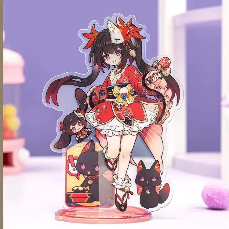 

Аниме Honkai: Star Rail Little One Cat, высокий внешний вид, акриловая фигурка-подставка, модель, тарелка, декор для стола, подарок, блестящий Acheron