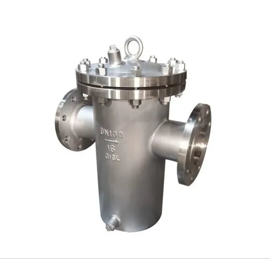 Slot 60 Micron T Type Stainless Steel 304/316 High Flow Basket Strainer Filter Housing for Liquid Gas Filtration ISO9001