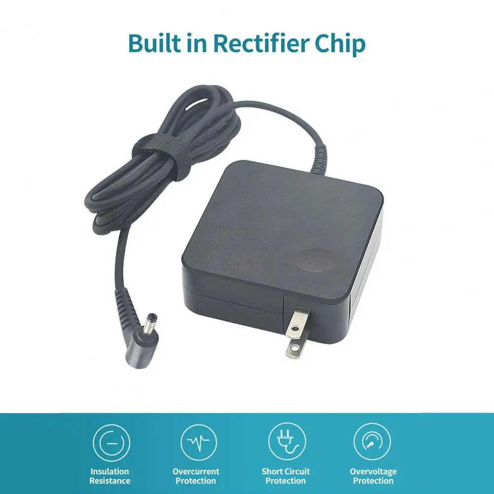 Power Adapter  Useful Multiple Circuit Protection Direct Charge  ABS Laptop Charger Adapter