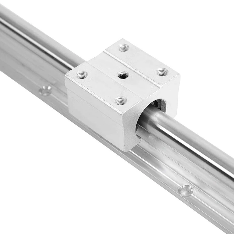 HOT 2 Pieces Of SBR12 300MM Linear Guide Rail Full Support Linear Guide Axis Guide Rail + 4 Pieces Of SBR12UU Bearing Seat