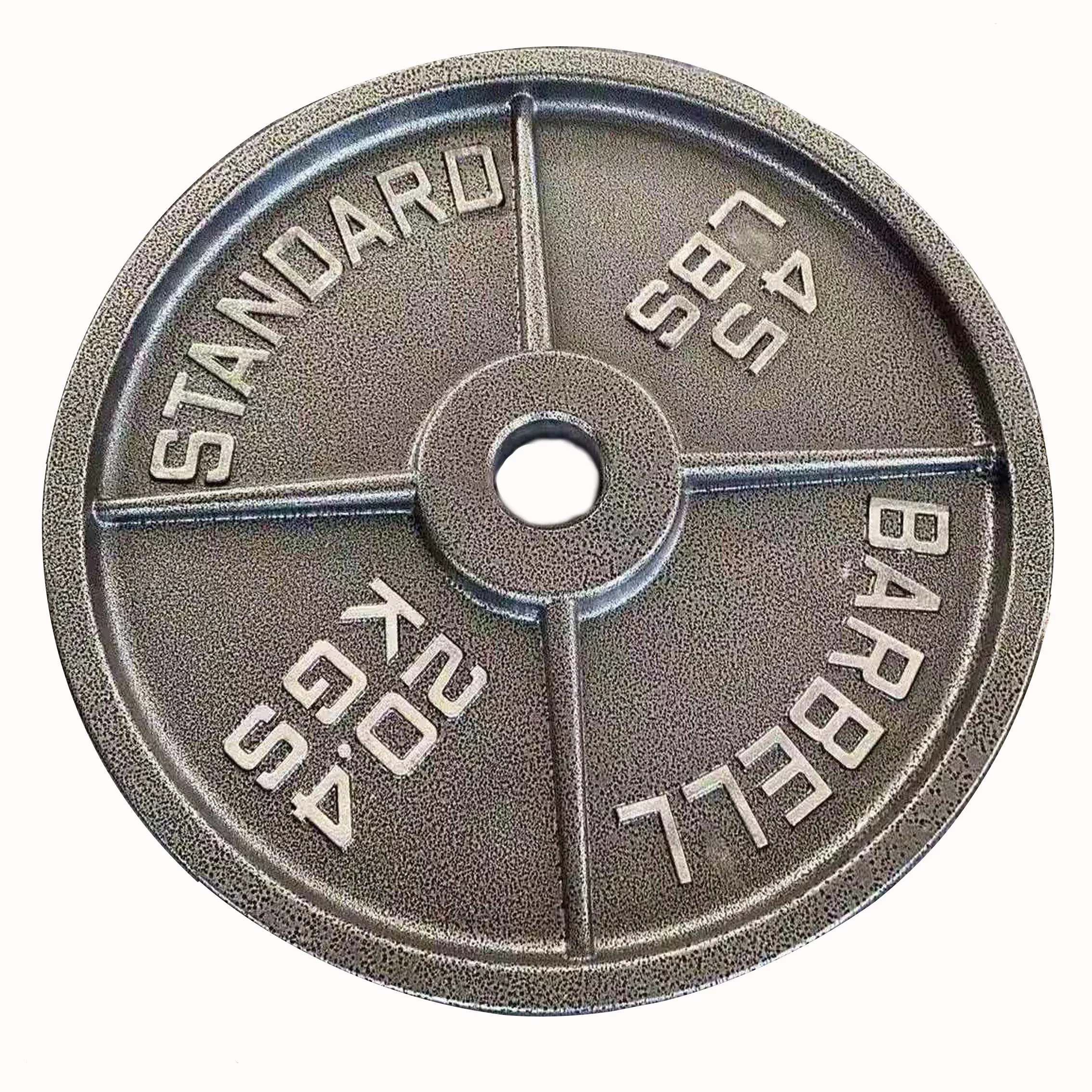 gym fitness LBS cast iron weight plate for 50mm barbell bar rod weight lifting workout and exercises