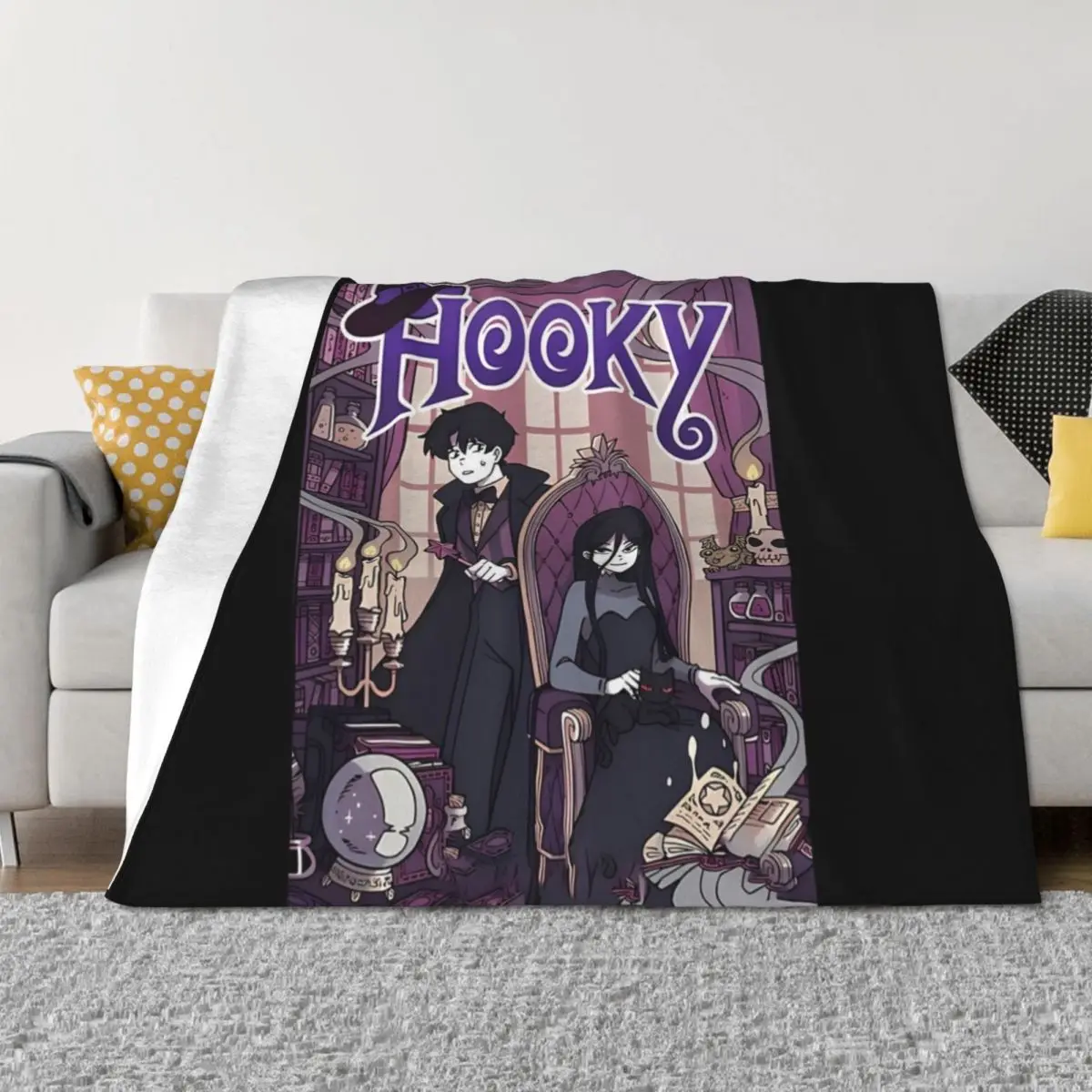 

Fantasy Adventure Webcomic - Vintage Anime Throw Blanket funny gift Luxury Plaid warm winter Blankets