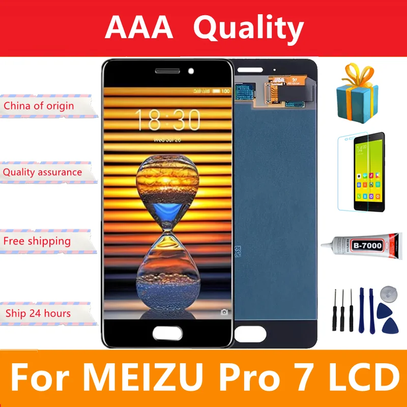 

5.2" Super AMOLED 100%Tested LCD Display For Meizu Pro 7 LCD Touch Screen Digitizer Assembly Replacement LCD For Meizu Pro7 lcd