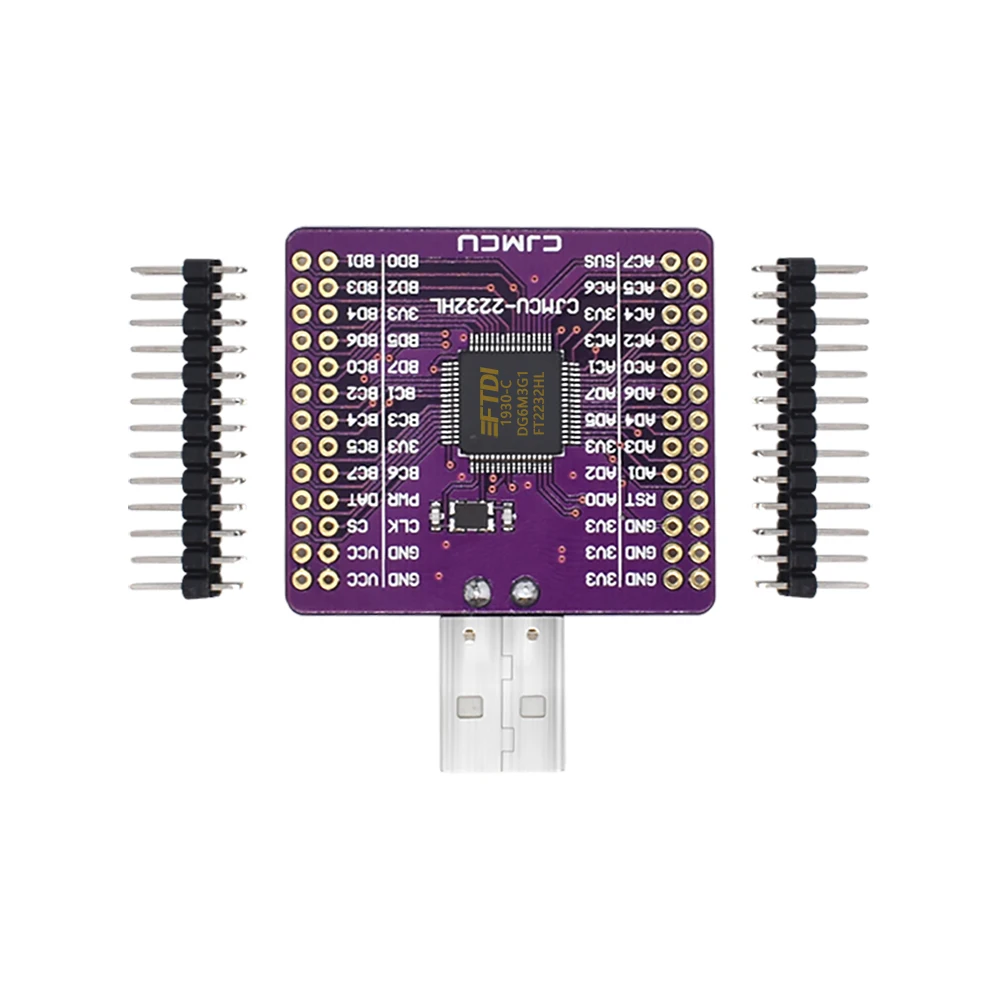 

FT2232HL USB для UART двухканальный модуль FT2232HL USB для поворота UART FIFO SPI I2C JTAG RS232 модуль