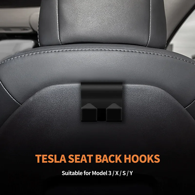 Ganchos para reposacabezas de asiento de coche, soporte de almacenamiento de plástico para Tesla Model 3/Y, 21 años después del coche, accesorios