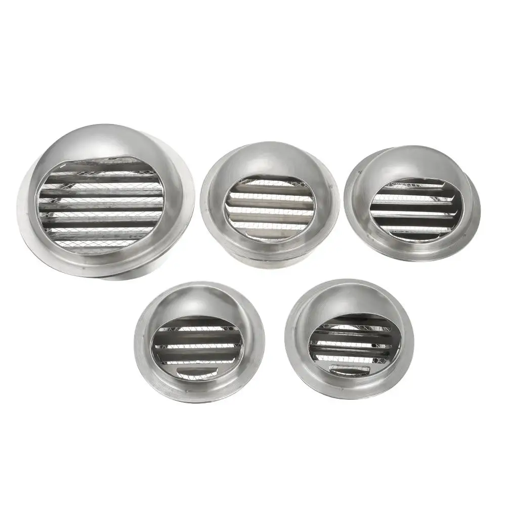 

Multi Size Stainless Steel Exterior Wall Ceiling Air Vent Ducting Ventilation Exhaust Grille Cover Vents Waterproof Cap