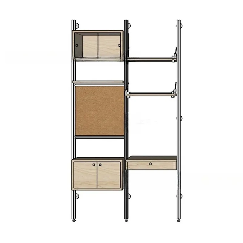 

Wall shelves, multi-layer locker aluminum profiles, home living room display racks