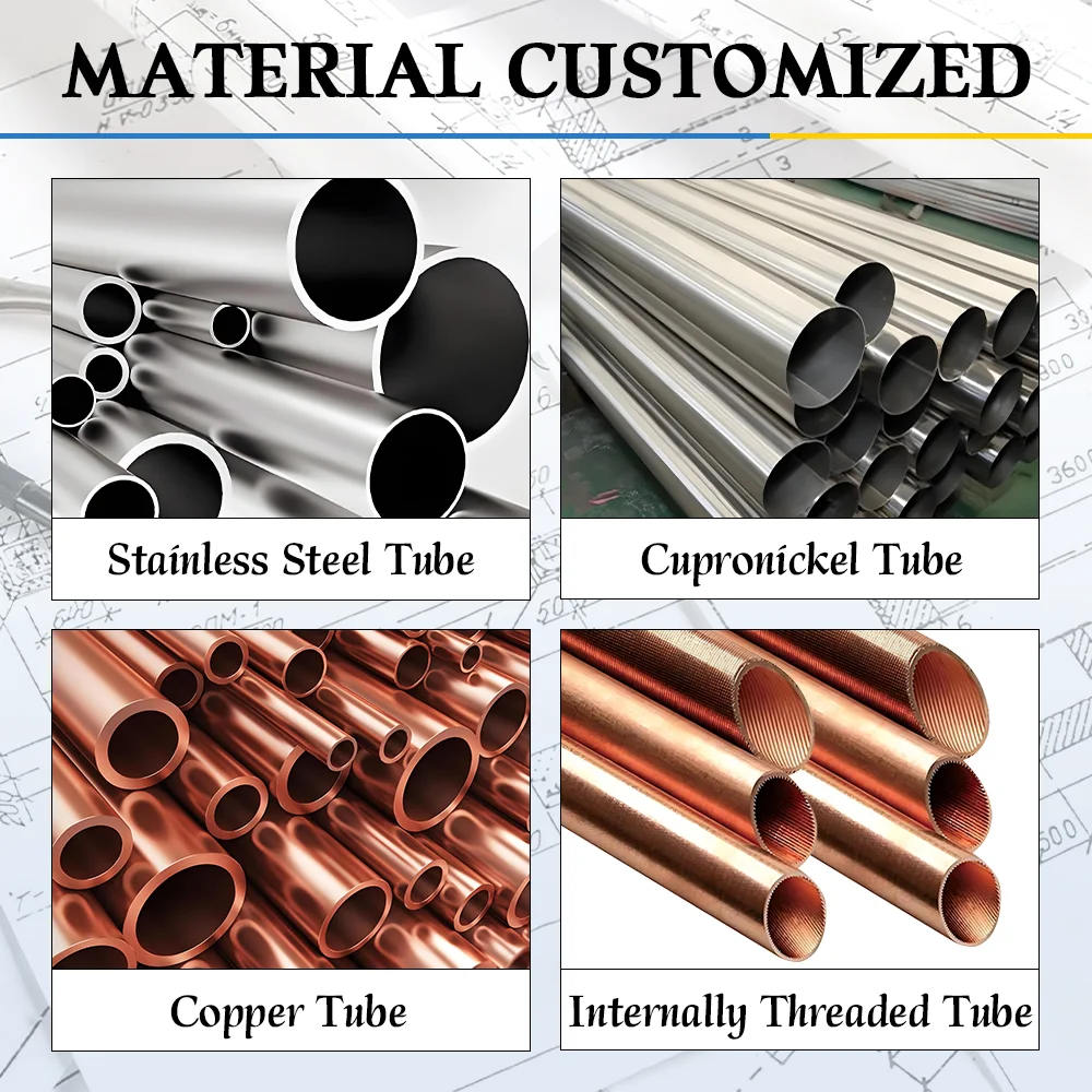 Quick-Customized Stainless Steel Copper Tube Hydrophilic Aluminum Fin Evaporator Refrigeration Equipment Cold  Air