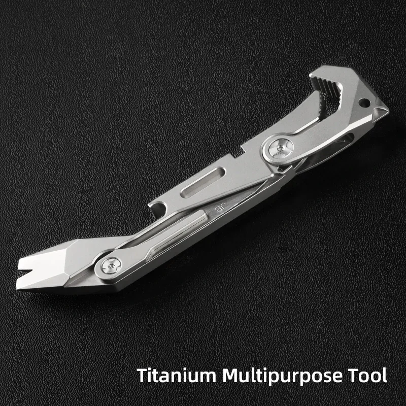 EDC Titanium alloy Crowbar tools Hand Outdoor Camping Gear EDC Multifunction Tools Gift Collection