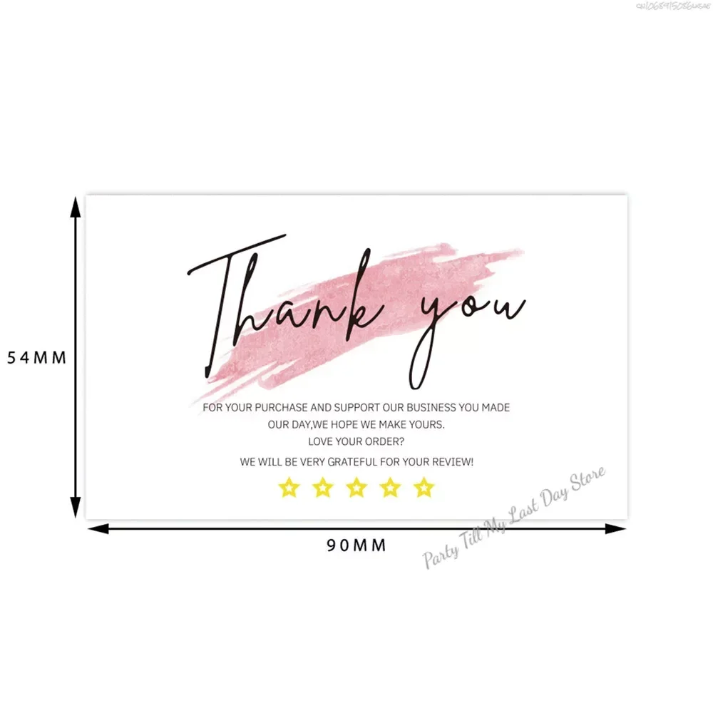 30 Pcs White Thank You Card Thank You For Your Order Card Praise Labels For Small Businesses Decor For Small Shop Gift Packet