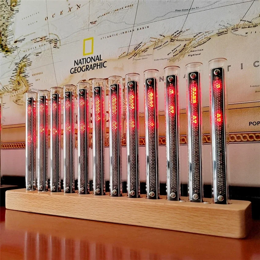 Upgraded Version  5V/2A L12 RGB Pickup Level Light LED Display Sound Level Meter Music Indicator Desktop Light