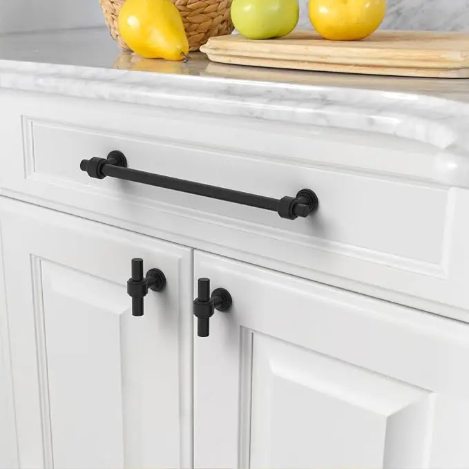 Solid Brushed Antique Brass Bronze 500mm 19.5'' Inch Pull Cabinet Knobs T bar Funiture Wardrobe Appliance Handle