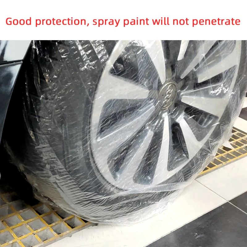 15-21 Polegada automóvel descartável pneu plástico capa protetora spray pintado saco transparente roda hub geral pneu sobressalente capa