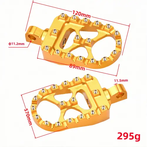 Motorcycle Foot Pegs MX Wide Fat Footrests Pedals W/Shifter Pegs For Harley Sportster XL 883 1200 Dyna Street Bob Bobber Custom - Image 4