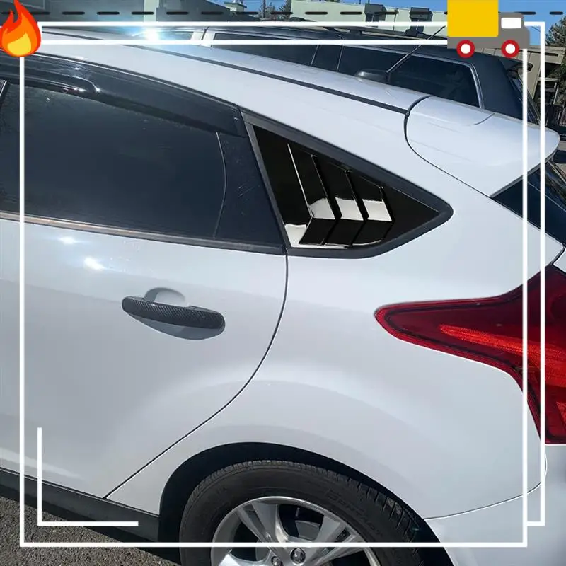 

Rear Side Window Louvers For Ford Focus ST RS MK3 Hatchback 2012-2018 Accessories Air Vent Scoop Cover