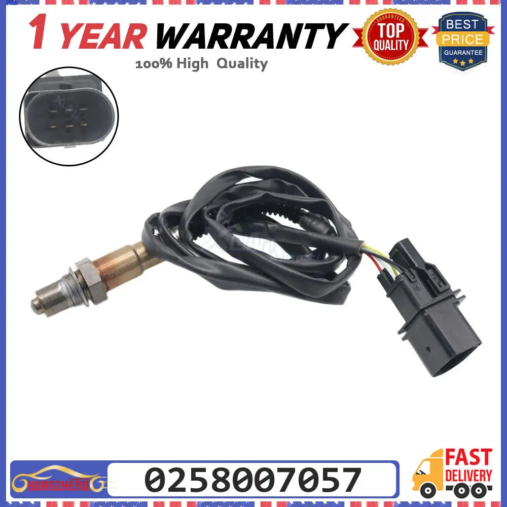 0258007057   Samochodowy czujnik stosunku powietrza i paliwa Lambda O2 Czujnik tlenu Do AUDI TT Do Volkswagen Jetta Golf Beetle 021906262 B 17014