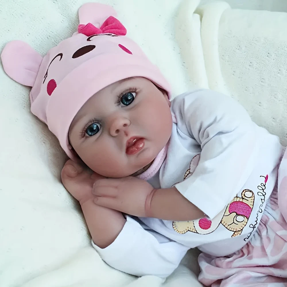 Muñeca de bebé Reborn realista, 20 pulgadas, lindo cuerpo suave realista, muñecas de bebé recién nacido Poseable, muñecas de bebé de vida Real, Niño con caja de regalo