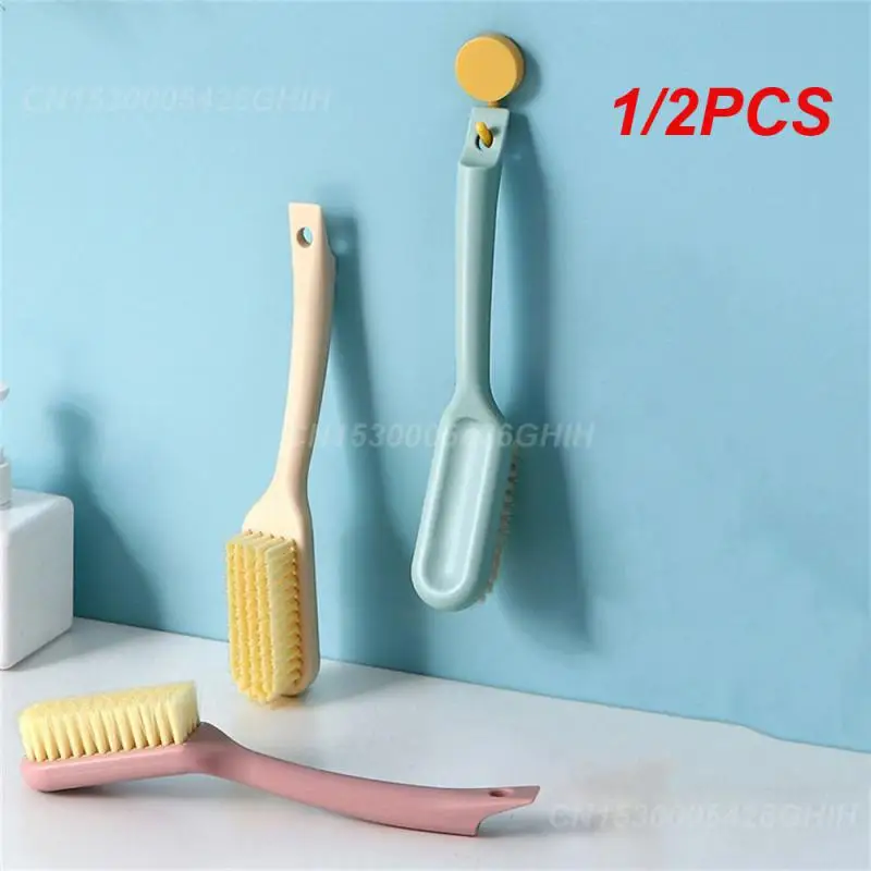 1/2PCS Kitchen Bathroom Brush Durable Plastic Convenient Handle Light High Quality Multipurpose Cleaning Brush