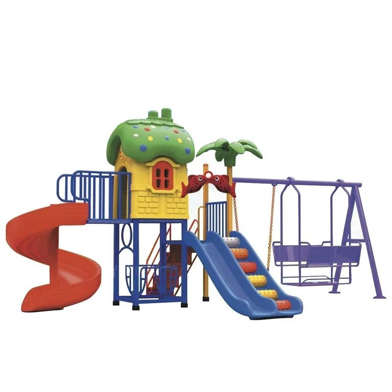 Daycare Slide Outdoor Playground Preschool Children Play Equipment Outdoor Games Kid Playground Outdoor Square Pipe Slide