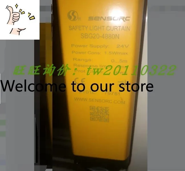 [Physical Photo] S100-2028-NJ Sensorc Safety Light Curtain NPN Output, Bargaining