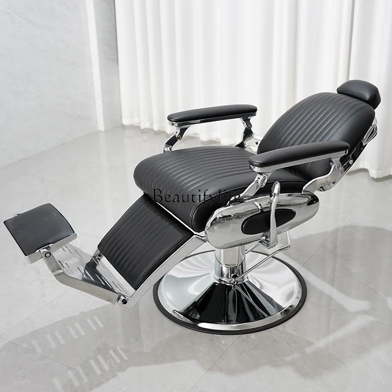 

Barber Shop Retro High-End Oil Head Reclining Hairdressing Chair