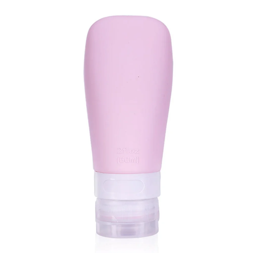 4 قطع 60 مل من زجاجات السفر المصنوعة من السيليكون المقاومة للتسرب والتخزين المحمول للشامبو المقاوم للماء والمتين وخفيف الوزن