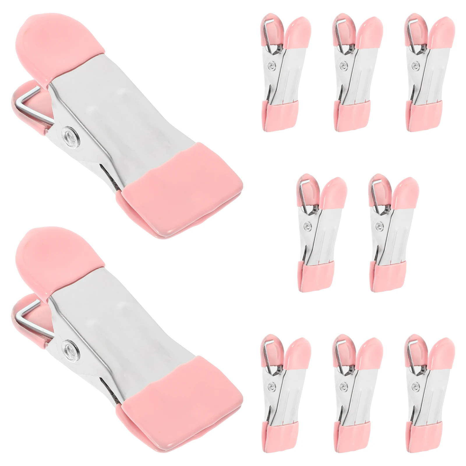 

10 Pcs Chips Clothespin Small Clips Clothespins Mini for Photos Bag Pink Heavy Duty Food Storage Bags Baby