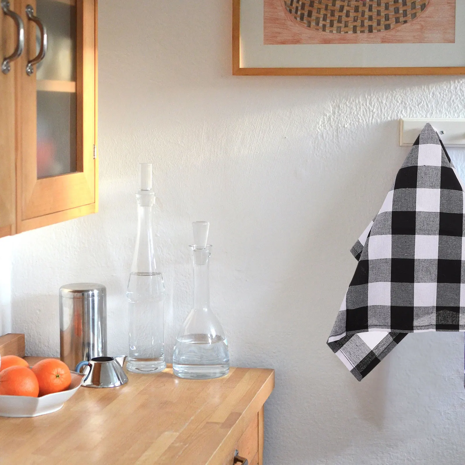 

Kitchen Tableware Towel Set Heatproof Gloves Polyester Cotton Oven Microwave Baking Dishwashing Heat Resistant Mitts Kitchen