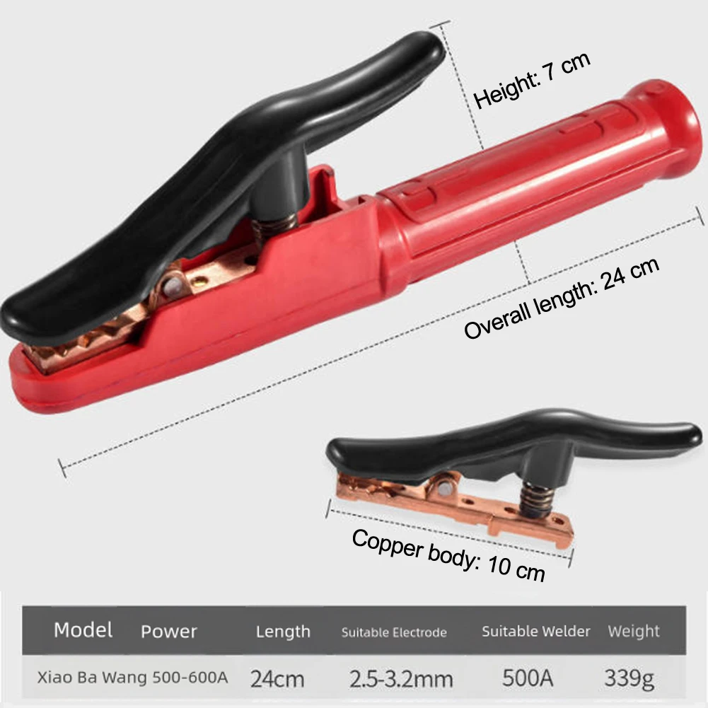 

Electric Welding Clamp 500-600a Industrial Grade Pure Copper Welding Clamp 1pc Welding Equipment Supplies Parts