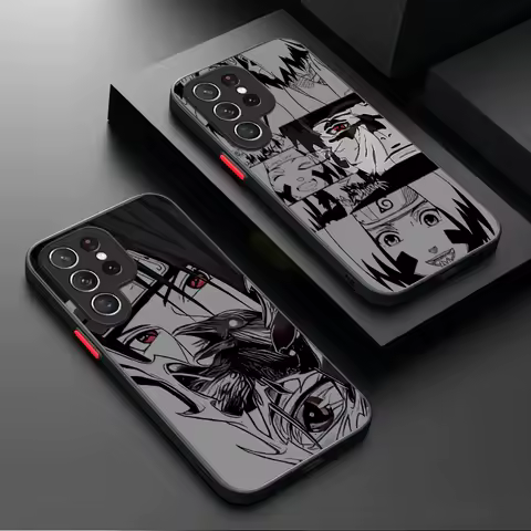 Anime N-NARUTOS Itachi Case for Samsung Galaxy S25 Ultra S24 S23 Plus S22 S21 FE A04S A56 A36 A26 A16 A06 A55 A35 A25 A15 5G