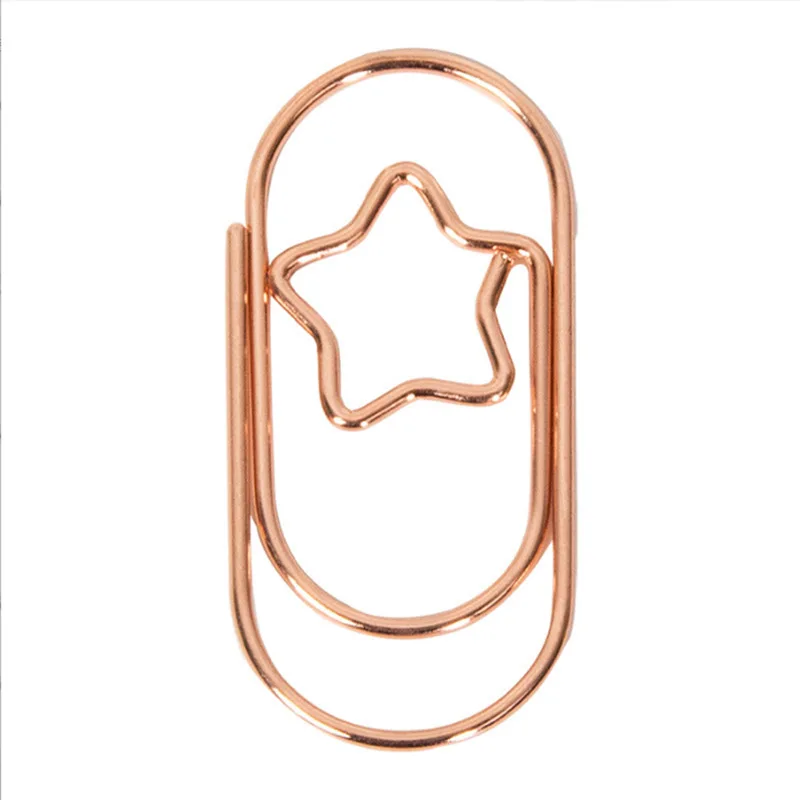10pcs/Pack Cute Widened Large Fat Paper Clips Fun Office Data Classification Paper Clip Metal Paper Clips School Office Supplies