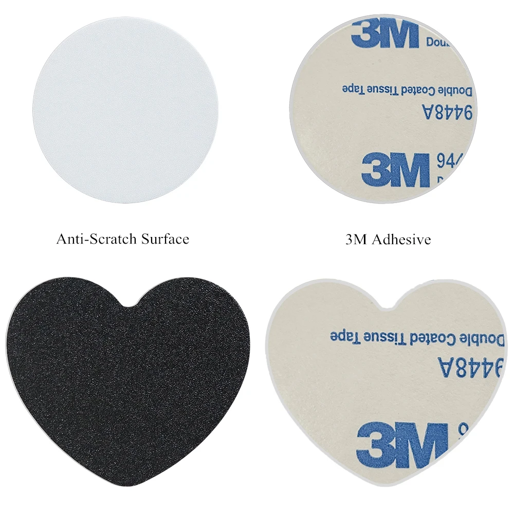 3Pack Metal Disk Sticker Sheet For Car Magnetic Phone Holder Universal Round Iron Mount CellPhone Magnet Stand Plate White