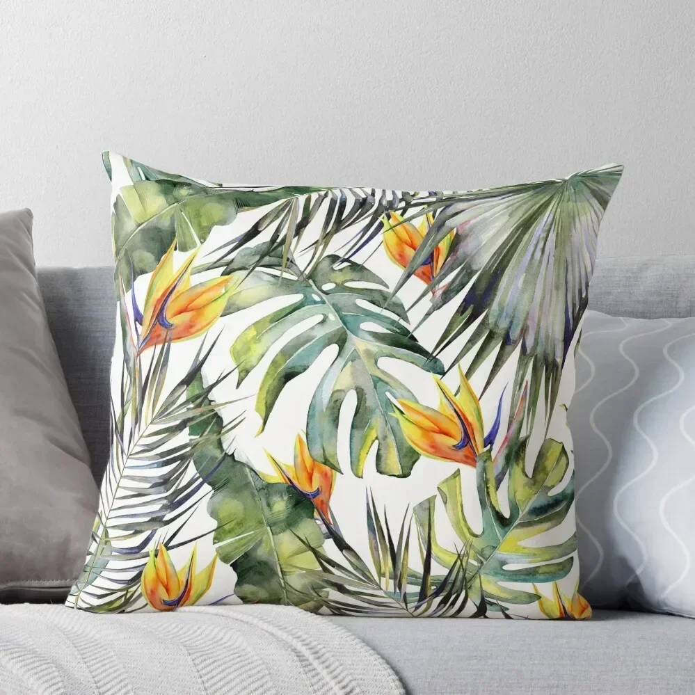 

TROPICAL GARDEN Throw Pillow Cushions Cover Sofa Pillow Cover Decorative Cushion Pillowcase pillow