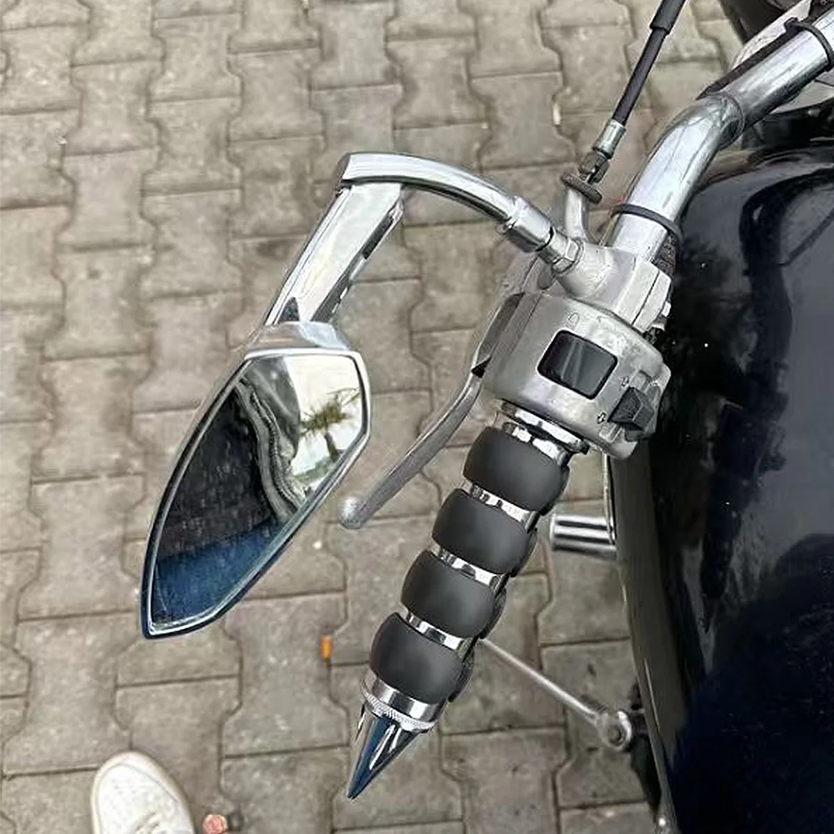 Motorcycle Rear View Side Mirrors For Honda Shadow Spirit VT 400 750 1100 VTX 1300/1800 Steed VLX 400 600 Magna VF250 CM125 view 6