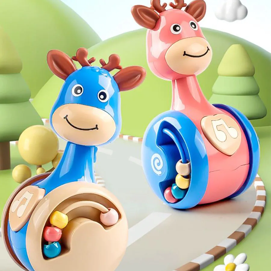 鹿、恐竜、倒れない人形、爬虫類、子供向けの心地よい、教育的、マルチプレイヤーのインタラクティブな屋内おもちゃ