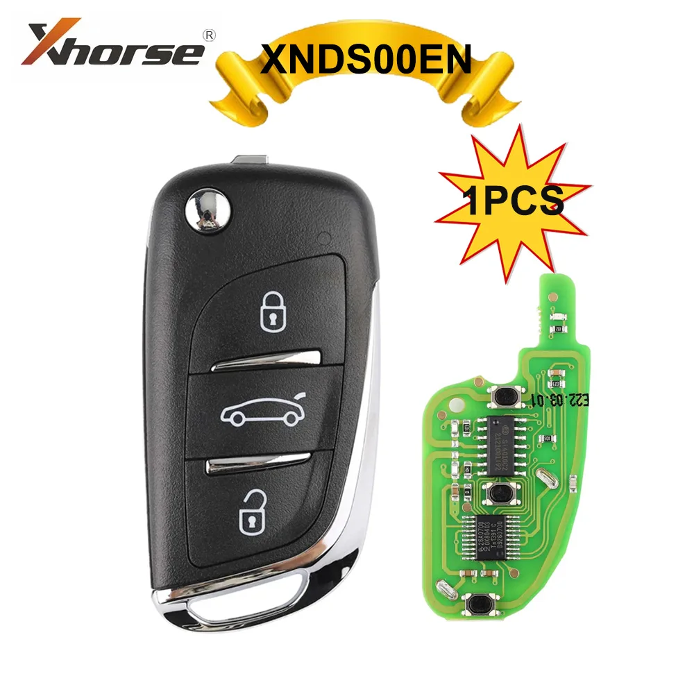 

Xhorse XNDS00EN DS Type VVDI Wireless Universal Remote Key 3 Buttons XN For VVDI Mini/Key Tool Max KEY Prpgrammer