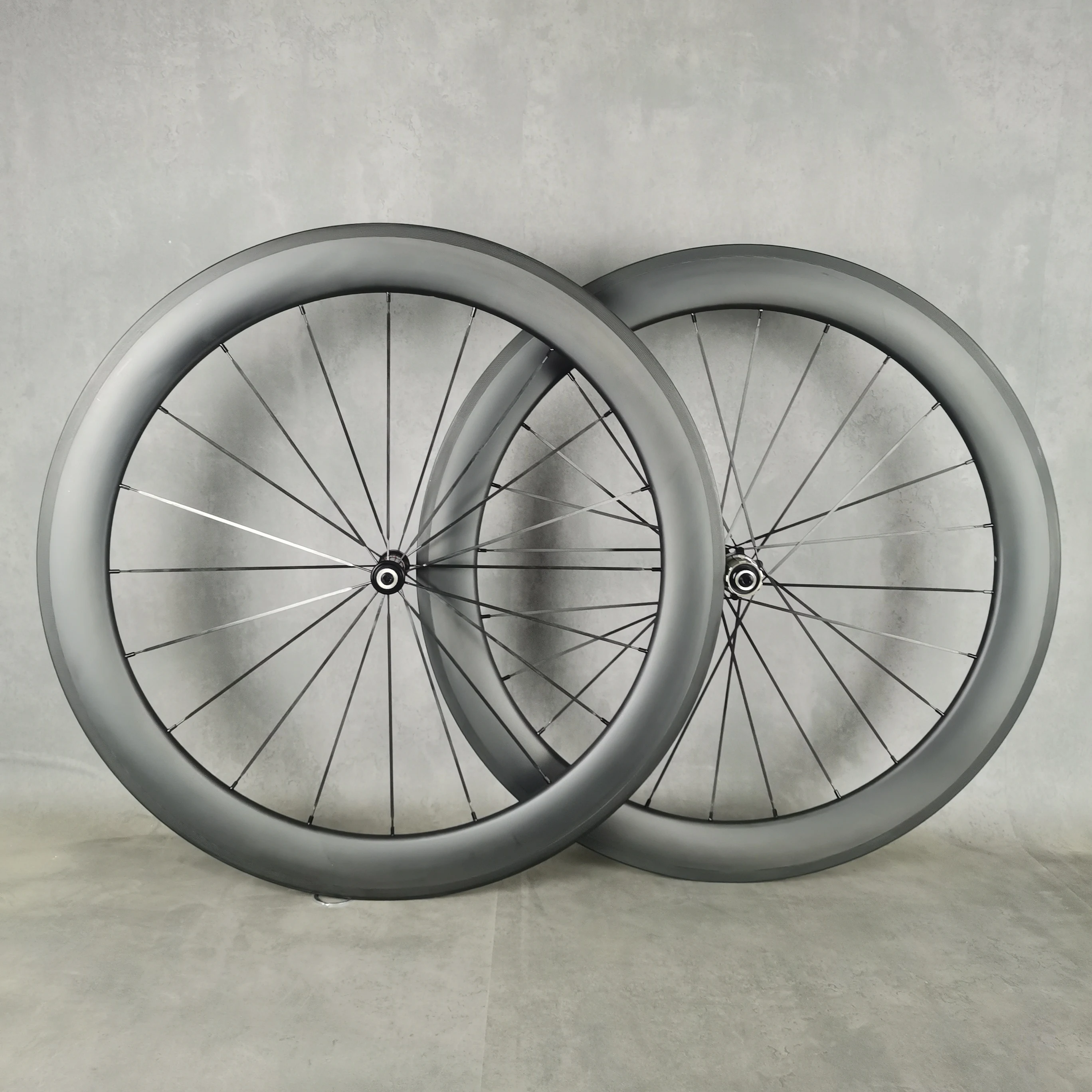 Road Bike Carbon Wheels, V Brake, UD Matte, Glossy Finish, Novatec Hub Shiman0 11s Depth, 38mm, 45mm, 50mm, 60mm, Width 25mm, 23