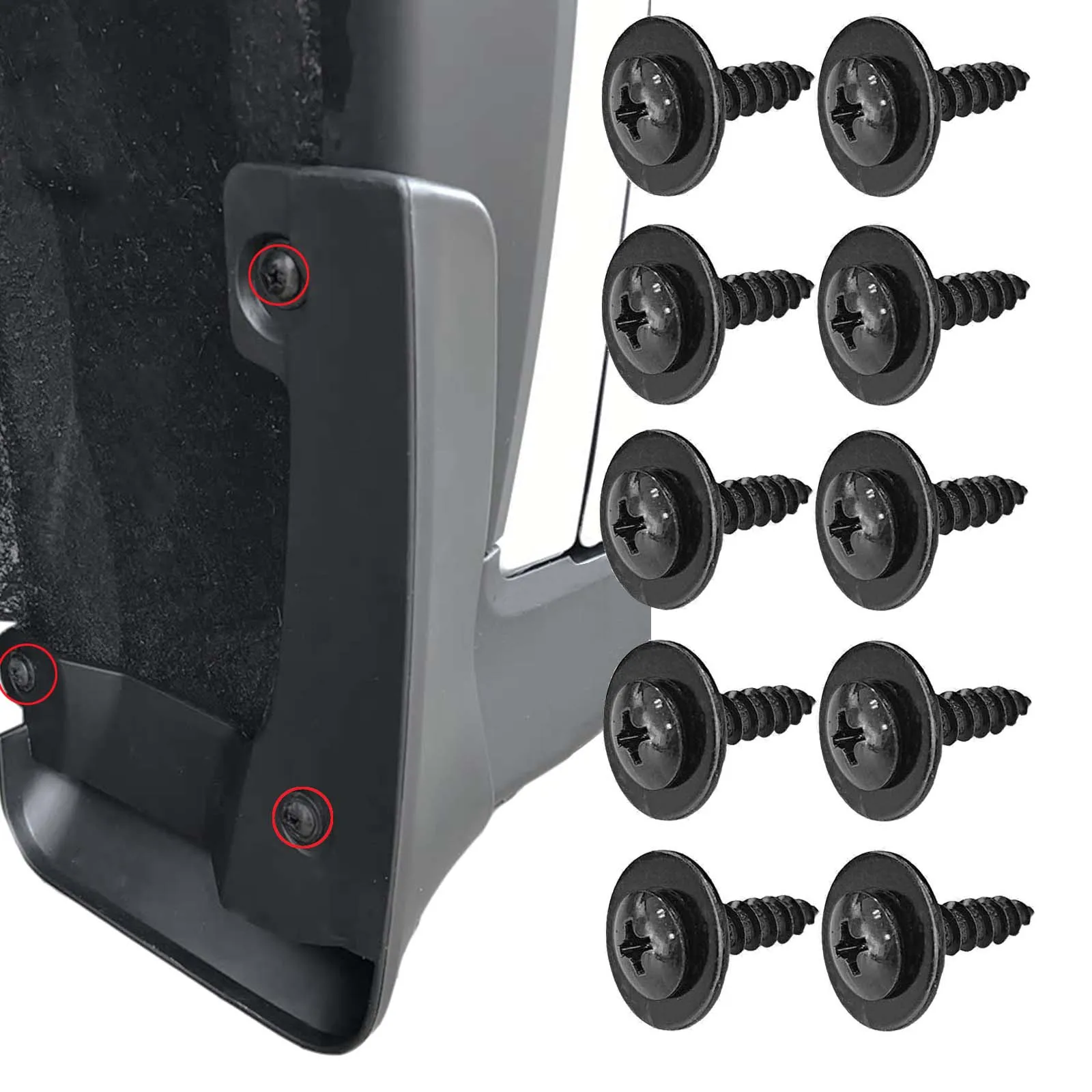 10PCS Wheel Arch Lining Inner Wing Trim Mudguard Splash Shield Tapping Screws For Honda Accord Civic CR-V Element 90114-SZ3-000