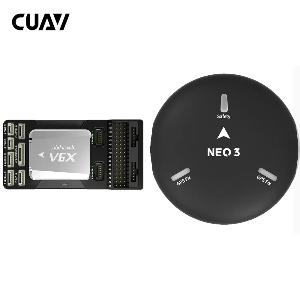 

CUAV Pixhawk V6X Плата-переноска по индивидуальному заказу с амортизаторами Встроенный Ethernet 100M Пульт дистанционного управления Игрушки Контроллер полета