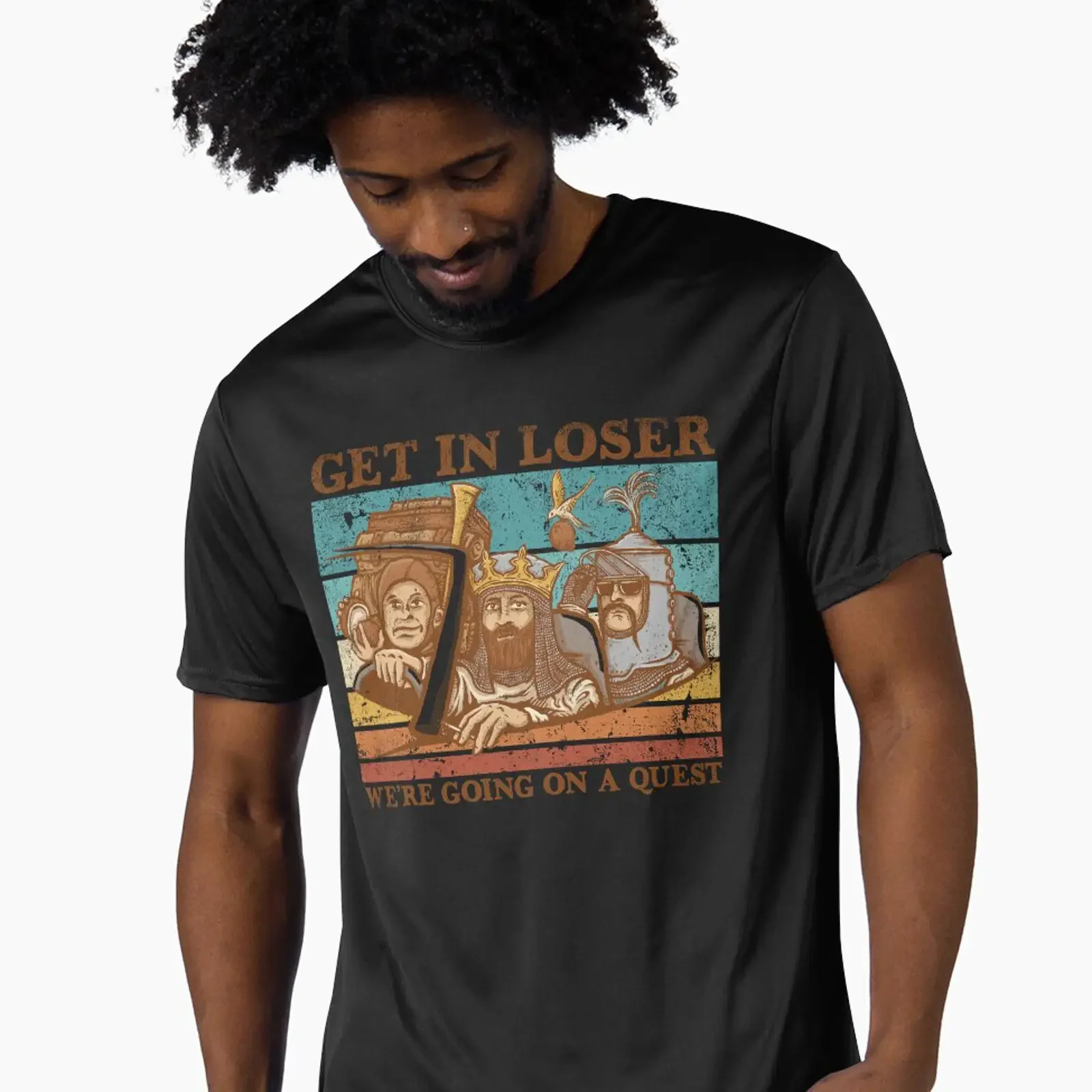 We're Going on a Quest Active T Shirt vintage Washed streetwear fashion designer clothes Casual homme Stylish graphic Unisex