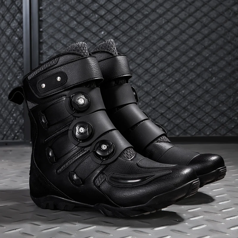 

Новые профессиональные защитные ботинки для верховой езды, мужские мотоциклетные четырехсезонные модные удобные износостойкие защитные туфли для верховой езды