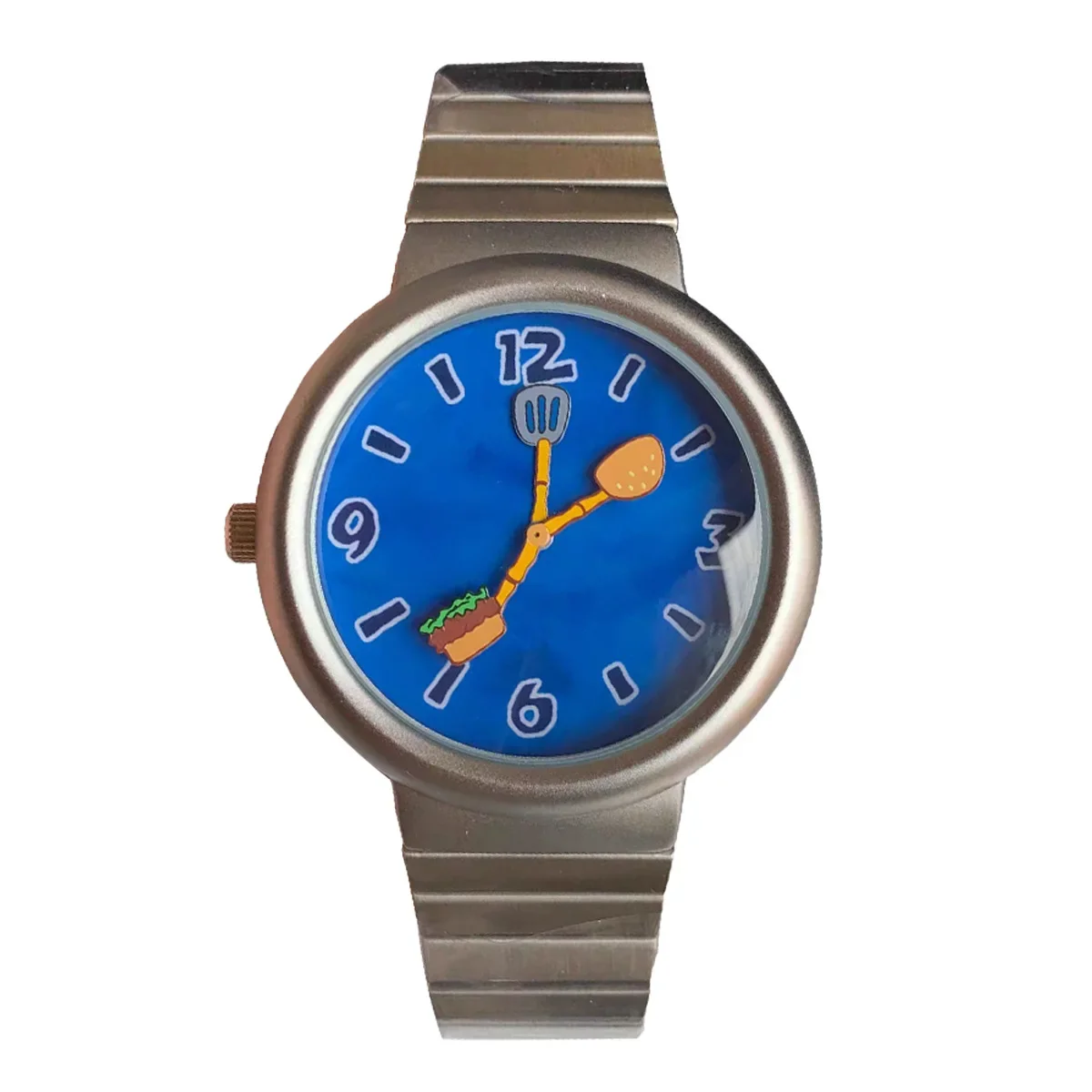 Y2k – montre à Quartz pour hommes, motif Hamburger, Style Alien, forme spéciale, créative, Unique, mode, horloge AAA, cadeau